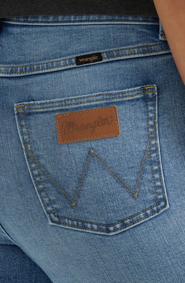 Wrangler High Waist Flare Jeans, Alternate, color, Trance