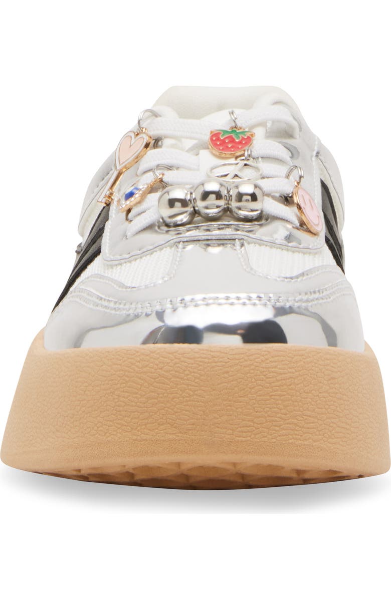 Steve Madden Kids' JJersey Platform Sneaker, Alternate, color, Silver