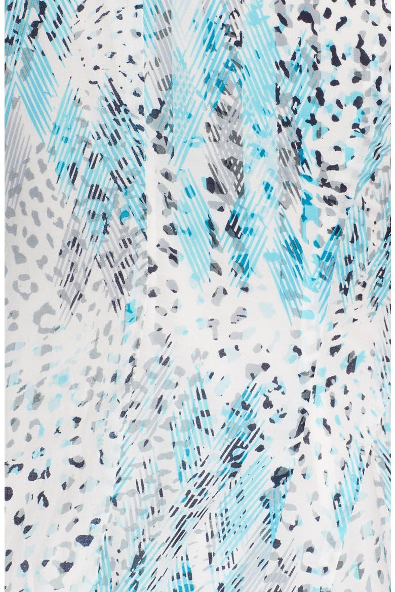 'Sum Leo' Print Fit & Flare Dress, Alternate, color, POOLSIDE