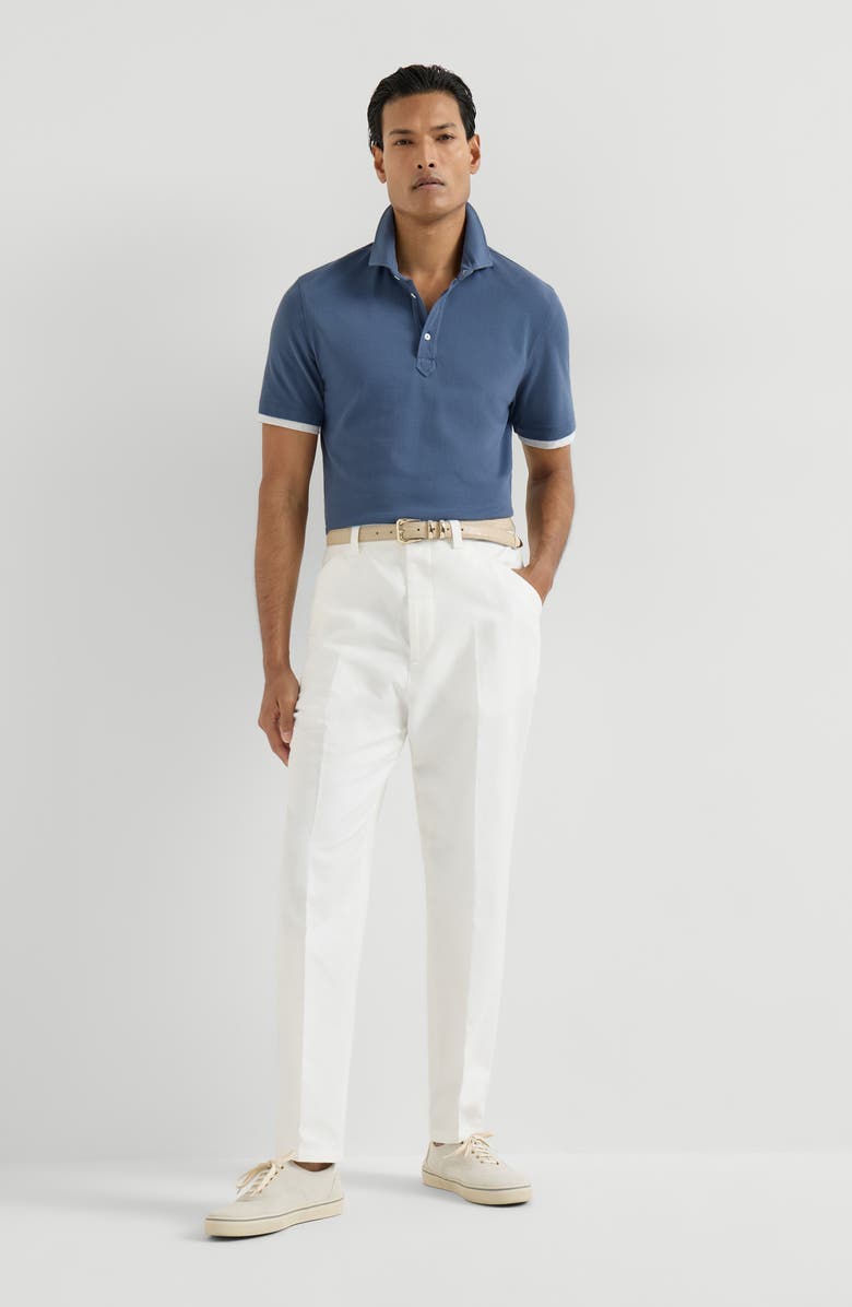 Brunello Cucinelli Panama trousers, Alternate, color, Snow