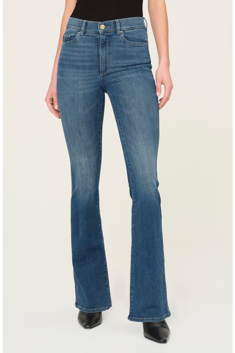 Bridget Instasculpt High Waist Bootcut Jeans, Main, color, BLUE HARBOR