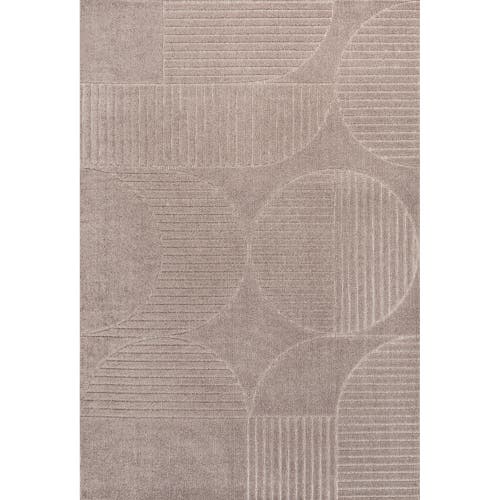 JONATHAN Y JONATHAN Y NORDBY HIGH-LOW GEOMETRIC ARCH SCANDI STRIPED INDOOR/OUTDOOR AREA RUG 