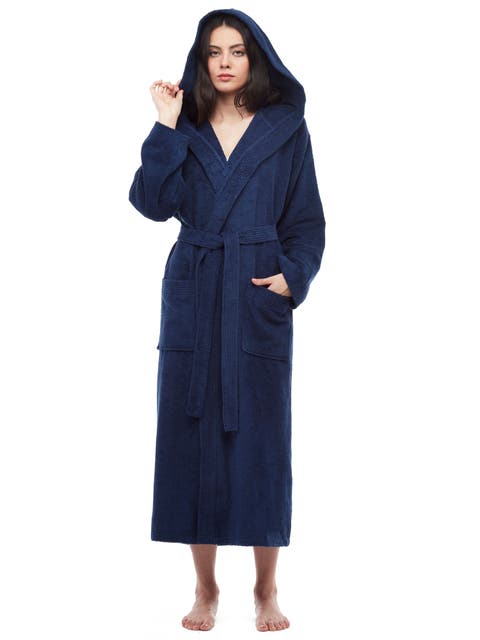 Paradise Womens Hooded Cotton Bath Robe