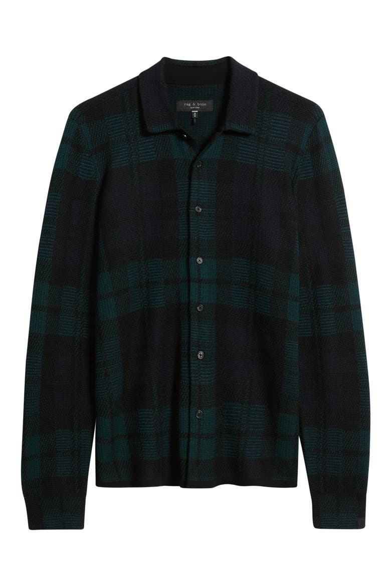 Dalton Plaid Wool Shirt, Main, color, BLUMT