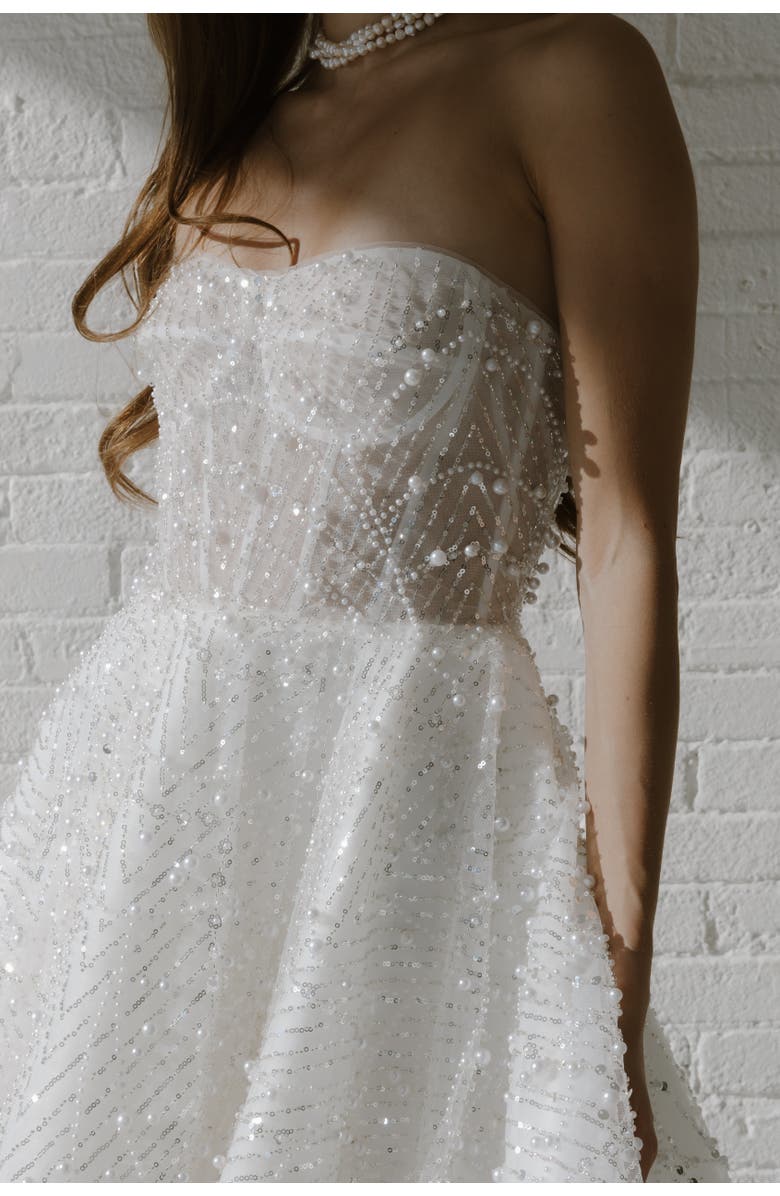 Untamed Petals Siena Mini Dress, Alternate, color, Ivory