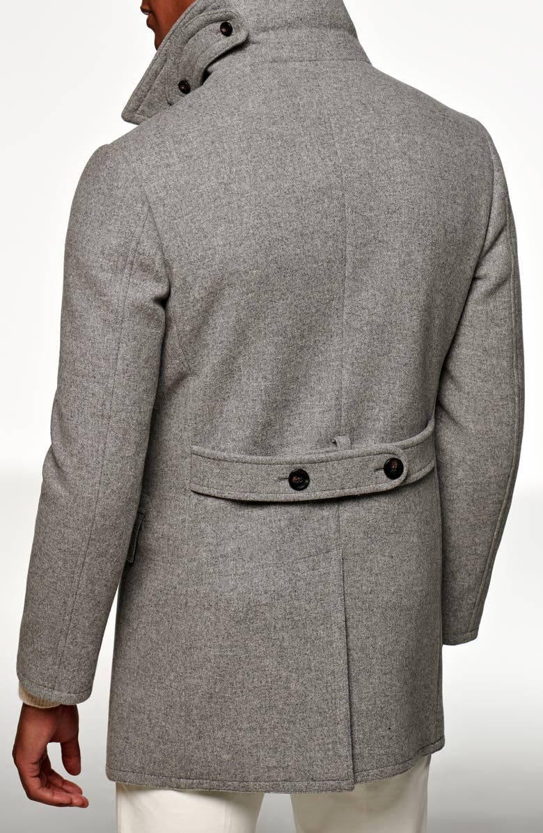 Suitsupply Double Breasted Wool Peacoat, Alternate, color, 