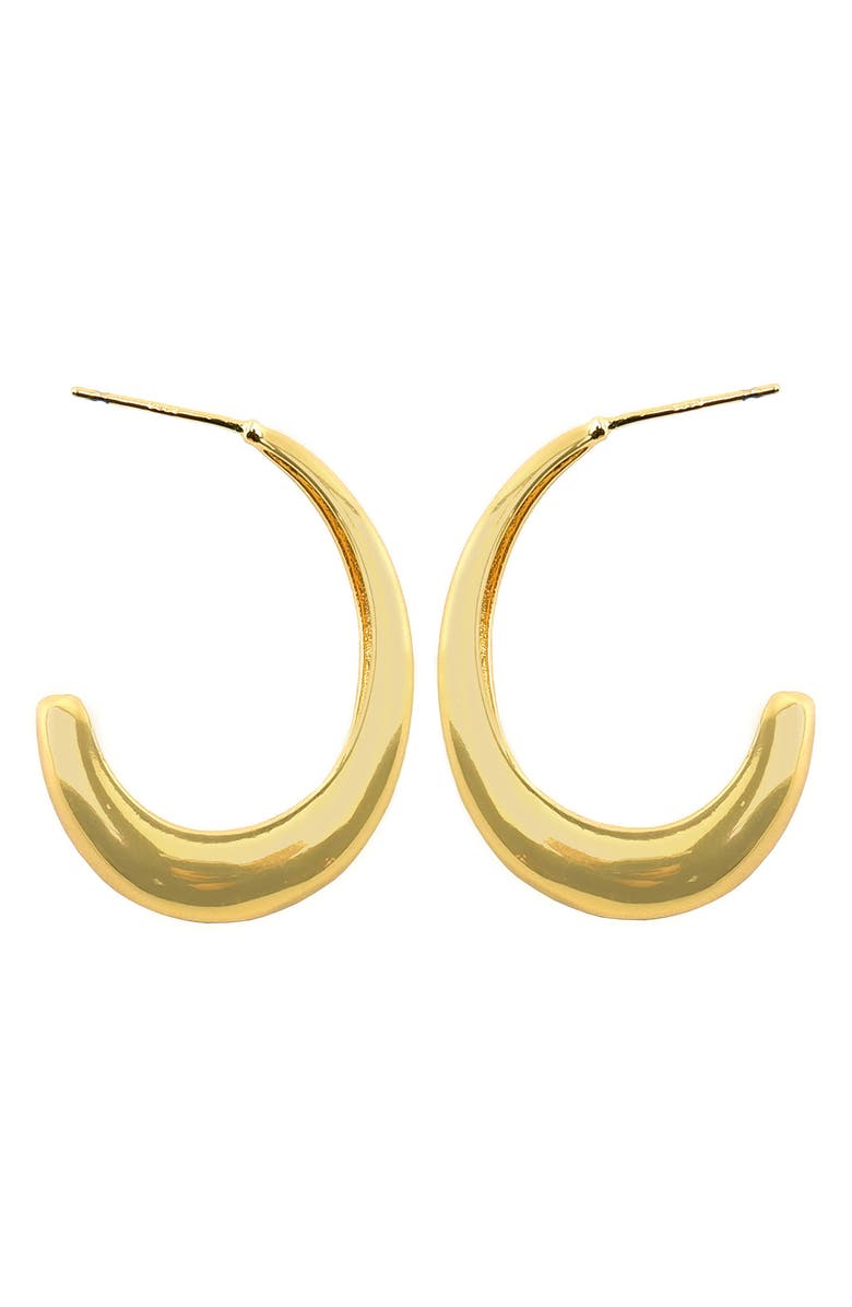 Panacea Graduated Hoop Earrings, Main, color, Gold