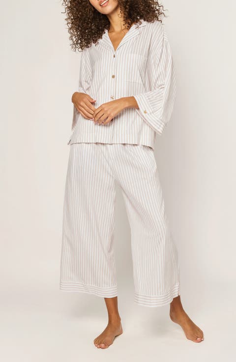 Olivia Striped Pima Cotton Pajamas