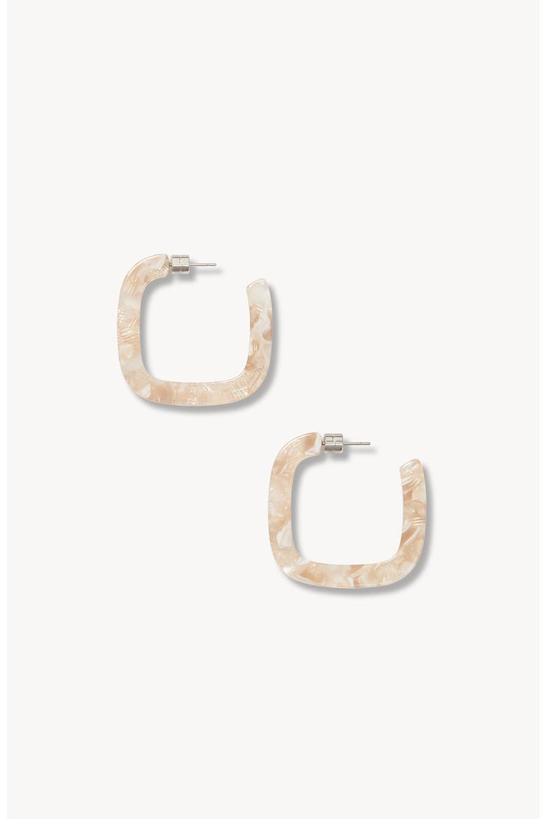 Midi Square Hoops, Main, color, Chiffon