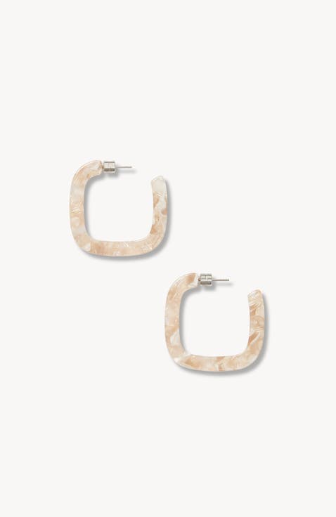 Midi Square Hoops