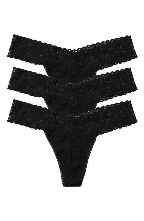 DreamEase™ Assorted 3-Pack Low Rise Thongs