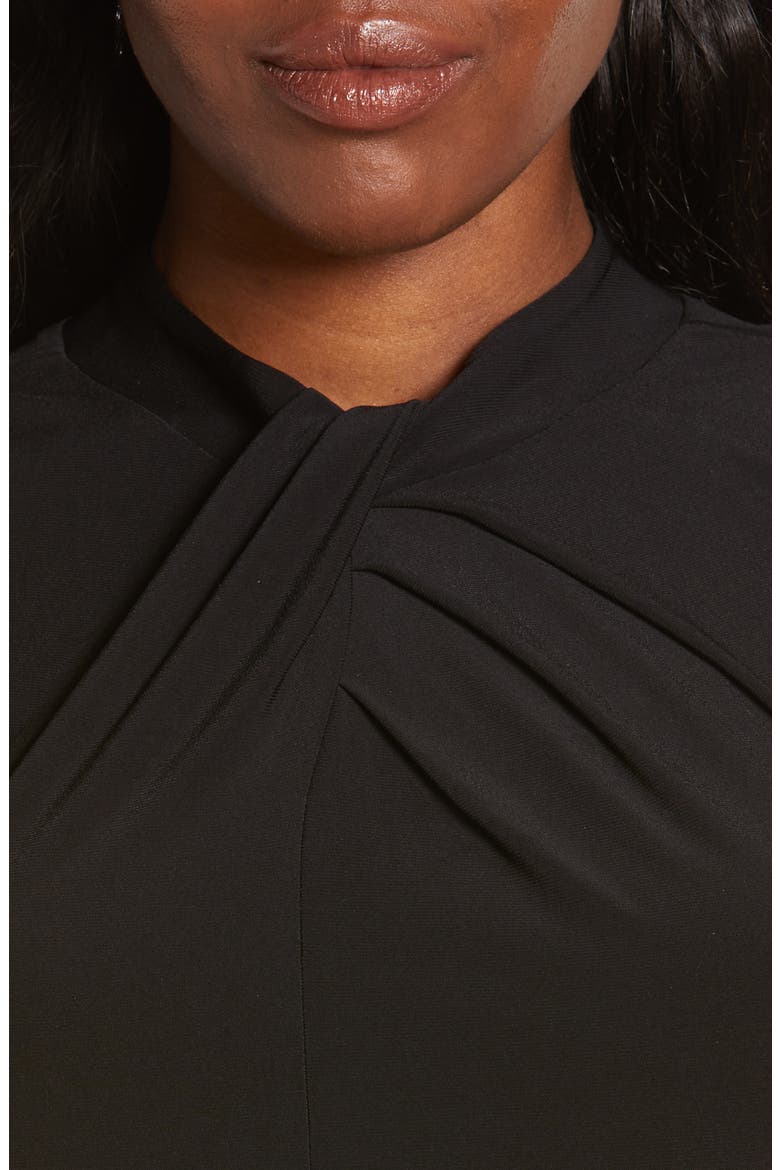 Twist Neck Sleeveless Top, Alternate, color, BLACK