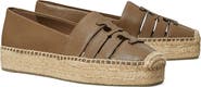 Tory Burch Laser Cut Leather Platform Espadrille