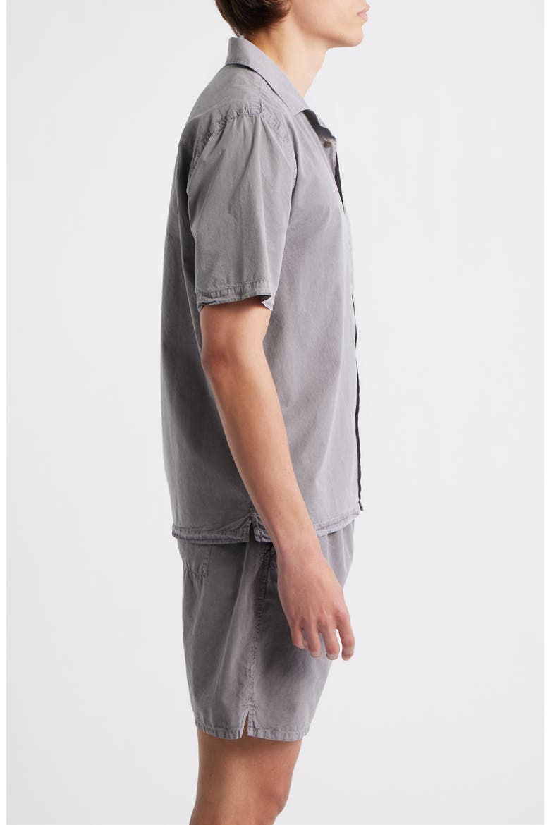 Air Cotton Camp Shirt, Alternate, color, SILVER