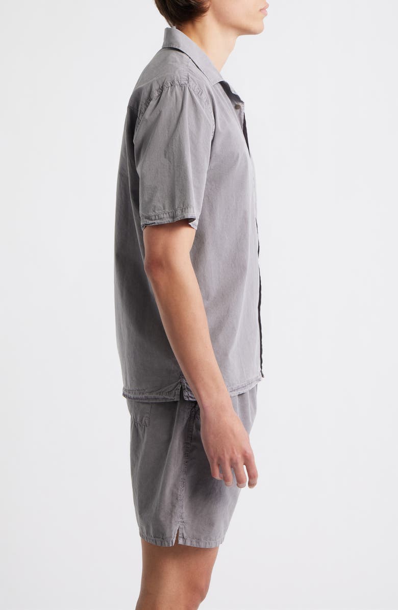 ALEX CRANE Air Cotton Camp Shirt, Alternate, color, Silver
