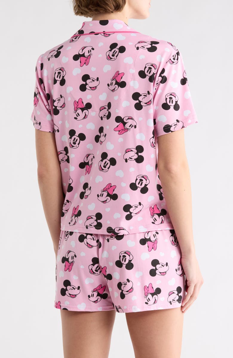 Disney x Disney<sup>®</sup> Minnie Mouse Short Pajamas, Alternate, color, Pink Print