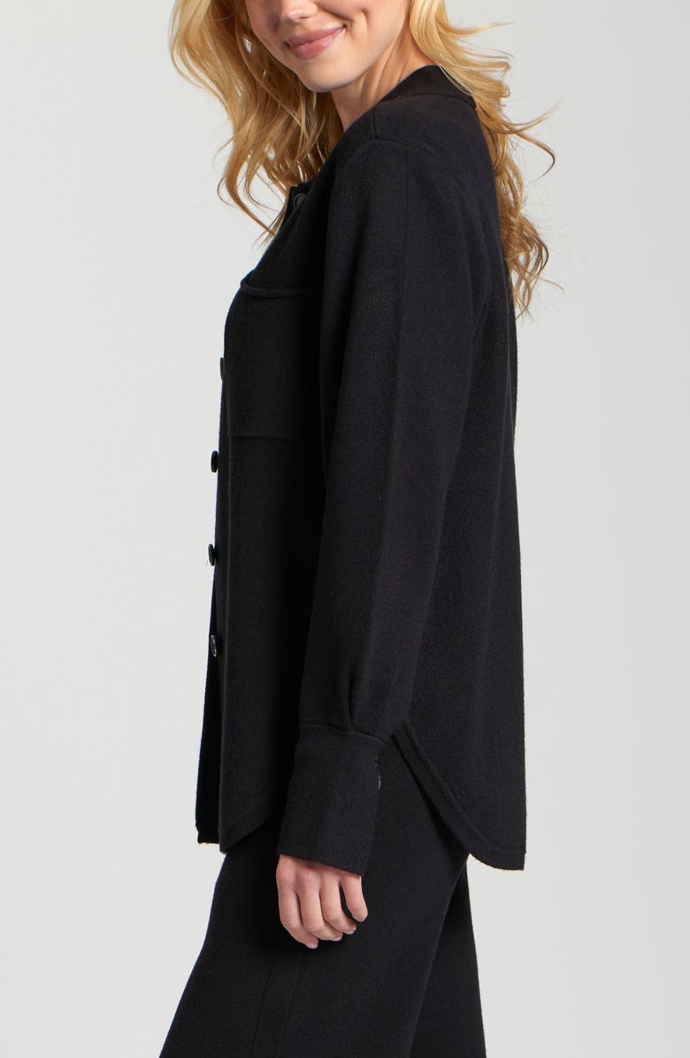 APNY Luxe Shacket, Alternate, color, Black