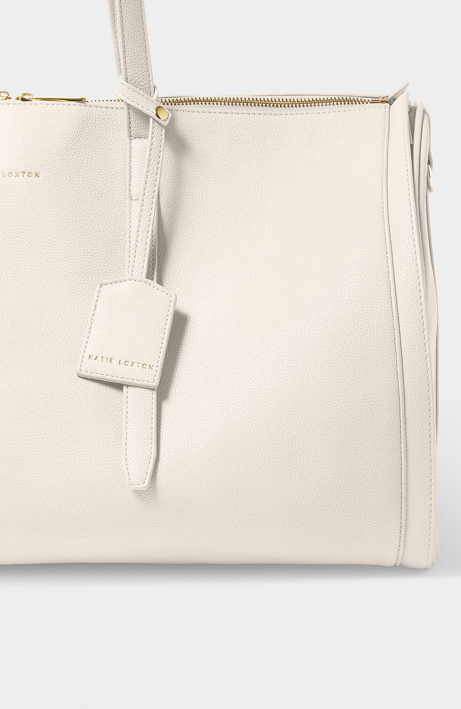 Katie Loxton Fold Out Garment Weekend bag, Alternate, color, Off White