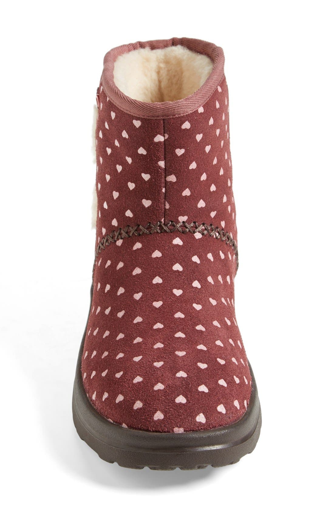 by UGG® Australia 'I Heart Kisses Mini' Boot, Alternate, color, BERRY CRUSHED HEARTS