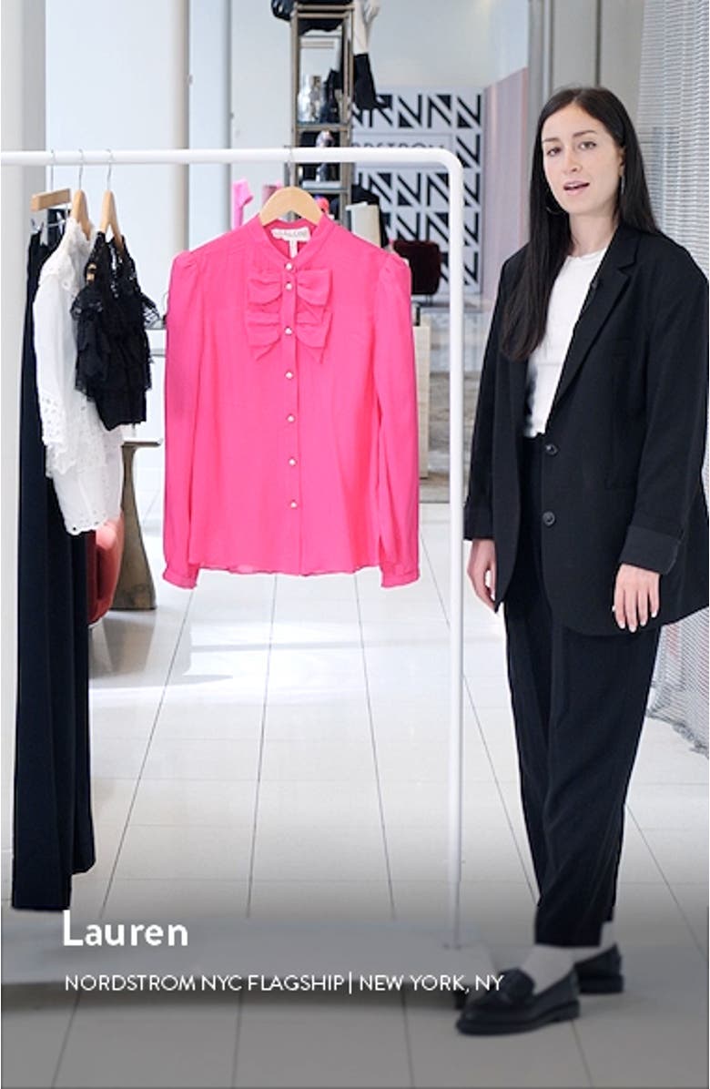 Sasha Silk Button-Up Top, sales video thumbnail