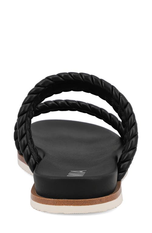 Mia Vada Two-strap Sandal In Black