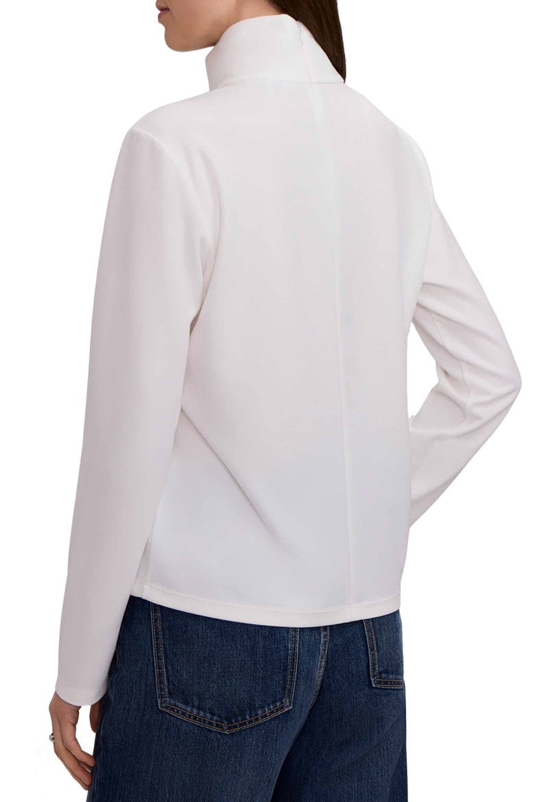 Liv Mock Neck Crepe Knit Top, Alternate, color, ECRU BEIGE