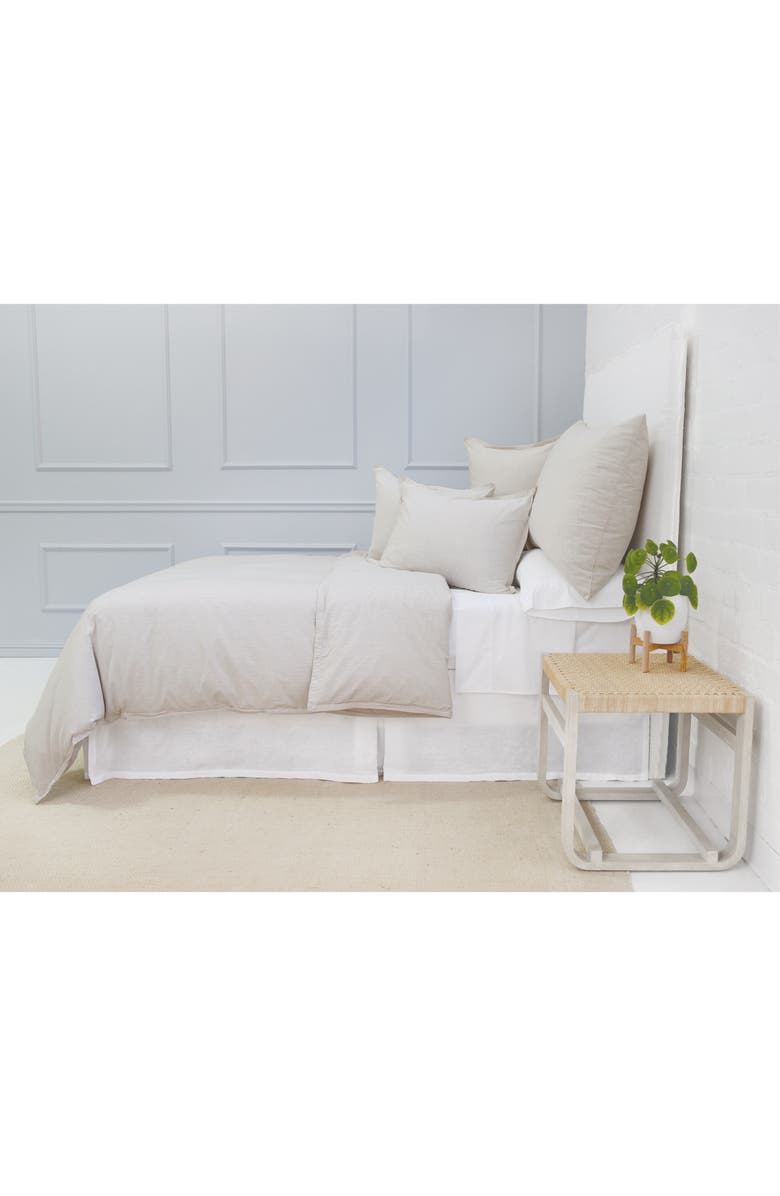 Pom Pom at Home Luke Stripe Duvet Cover, Alternate, color, Natural