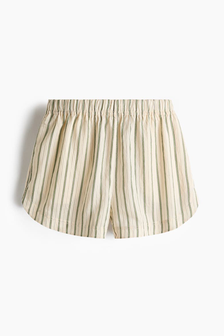 Lyocell-blend Pull-on Shorts, Alternate, color, Cream/striped