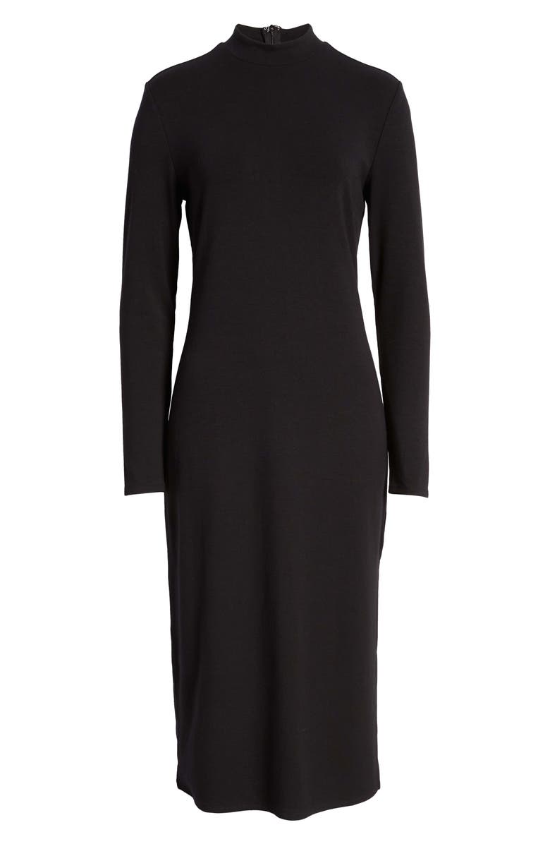 Halogen<sup>®</sup> Mock Neck Long Sleeve Dress, Alternate, color,