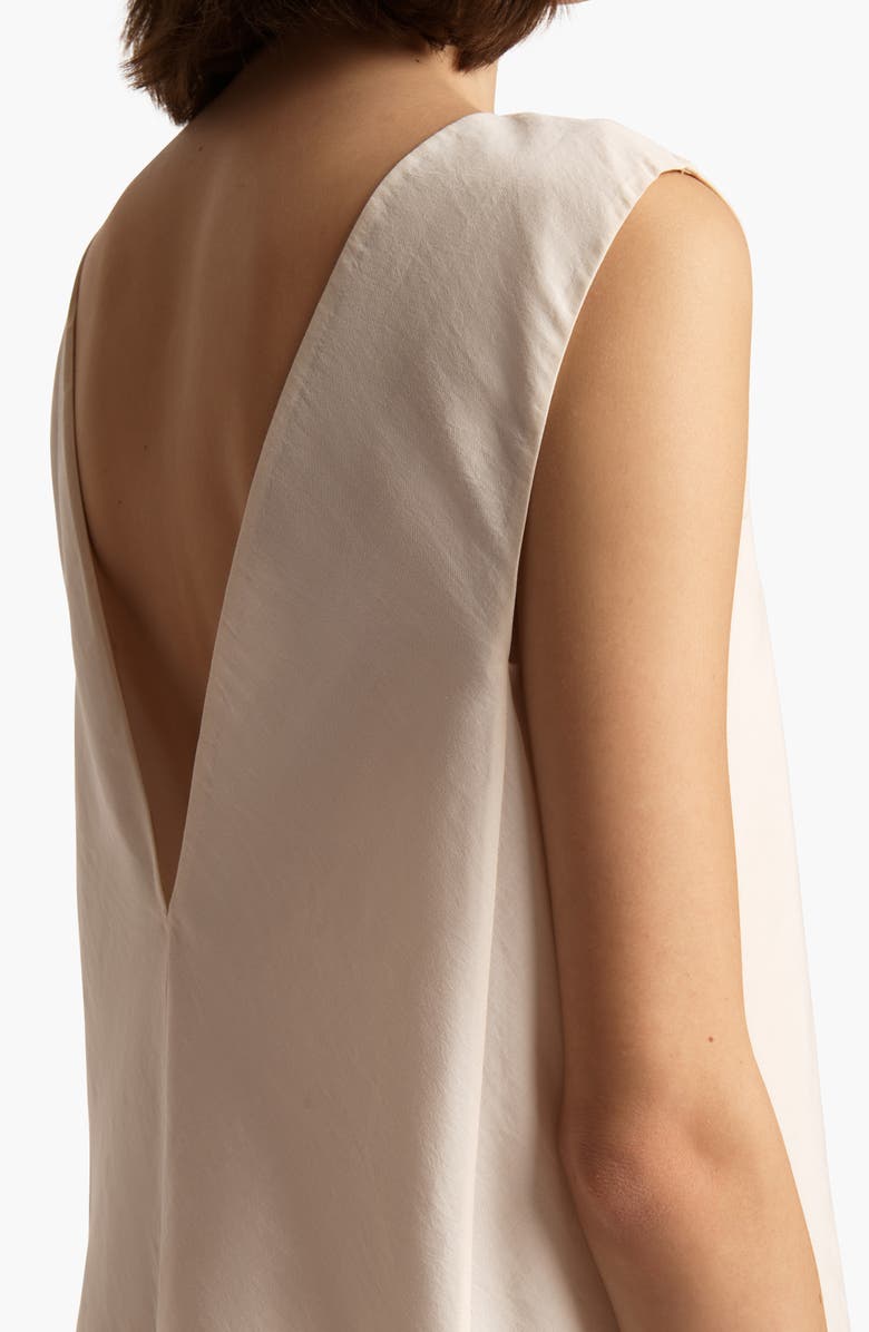 Khaite Mel Silk & Cotton Minidress, Alternate, color, Natural