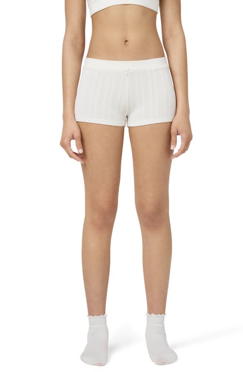 Shop Florence By Mills Ribbed Shorts In Jet Stream