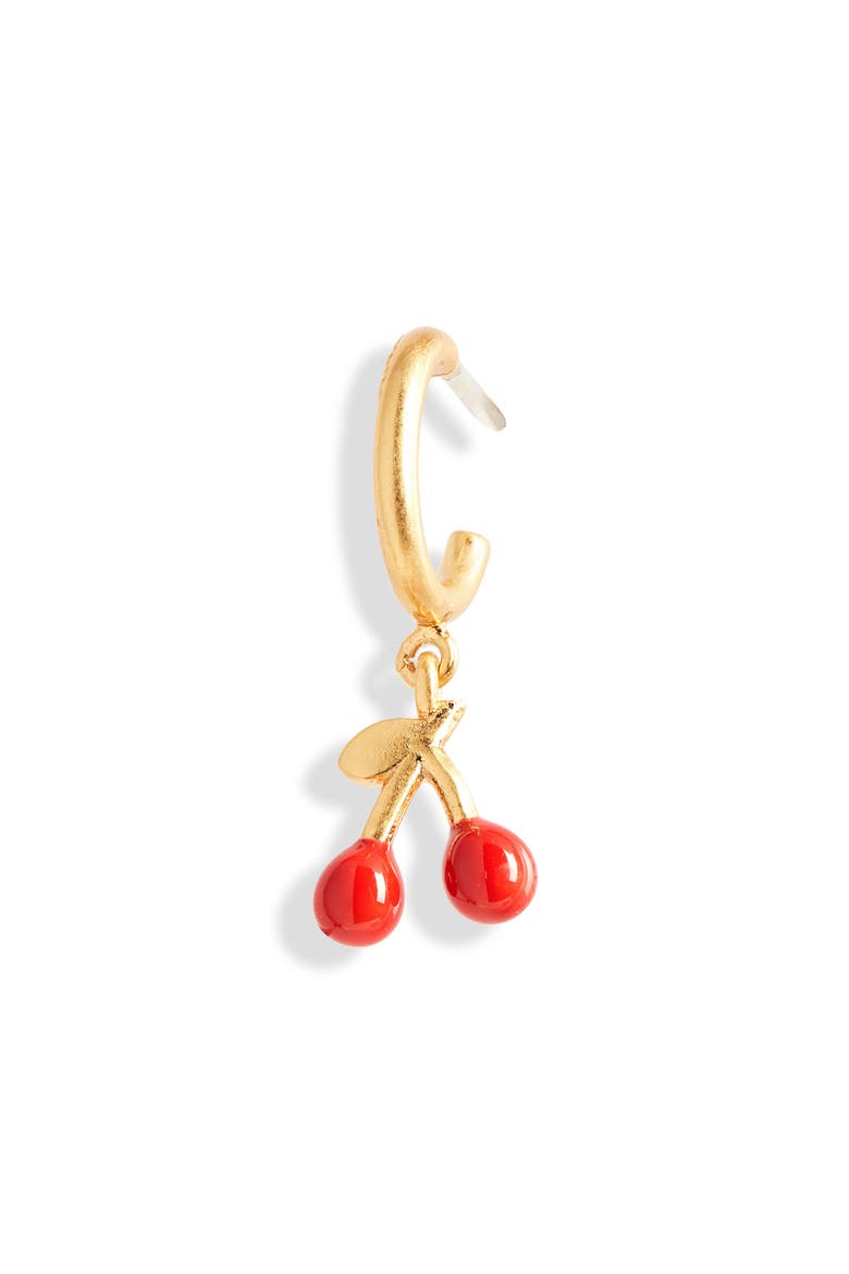 Mixer Huggie Hoop Single Earring, Main, color, CHERRY