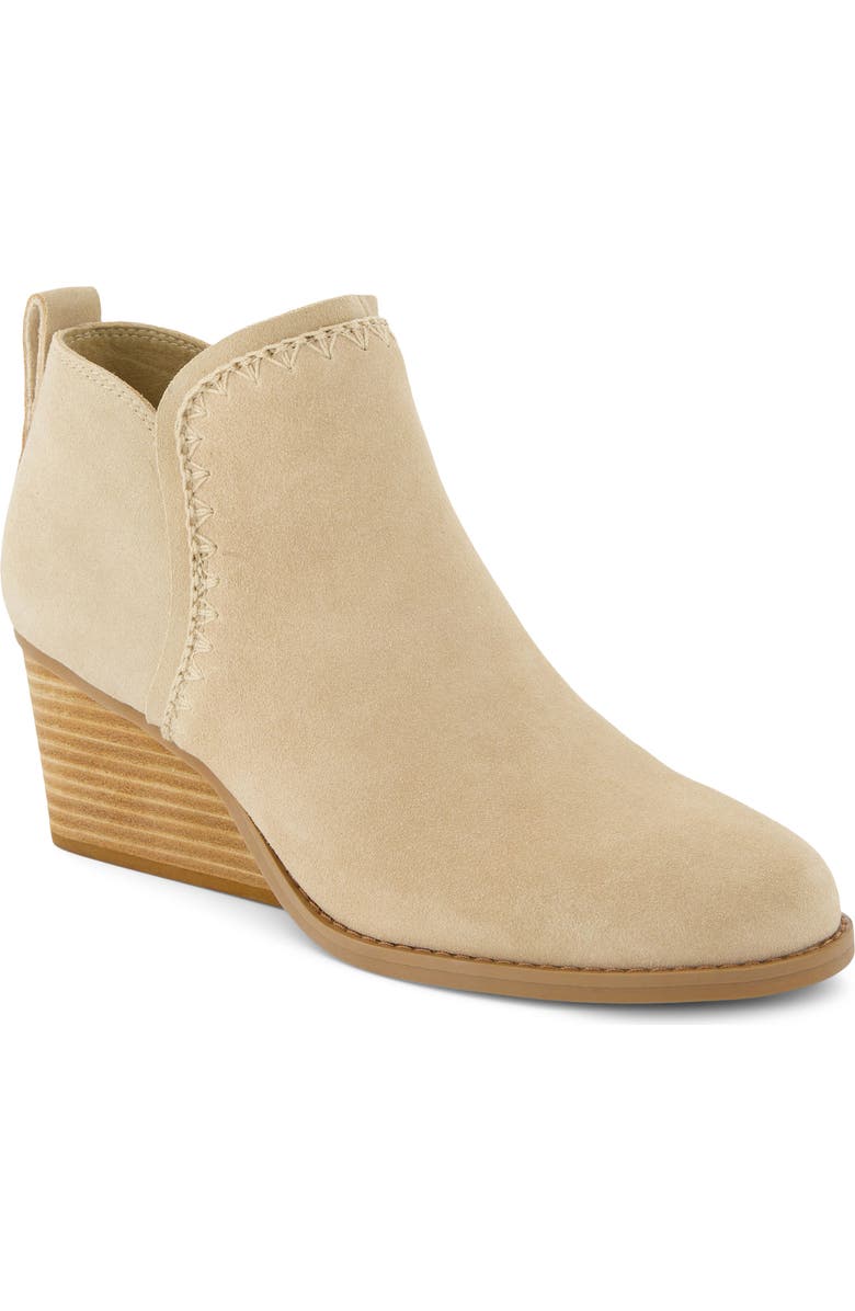 TOMS Kaia Wedge Bootie, Main, color, Natural