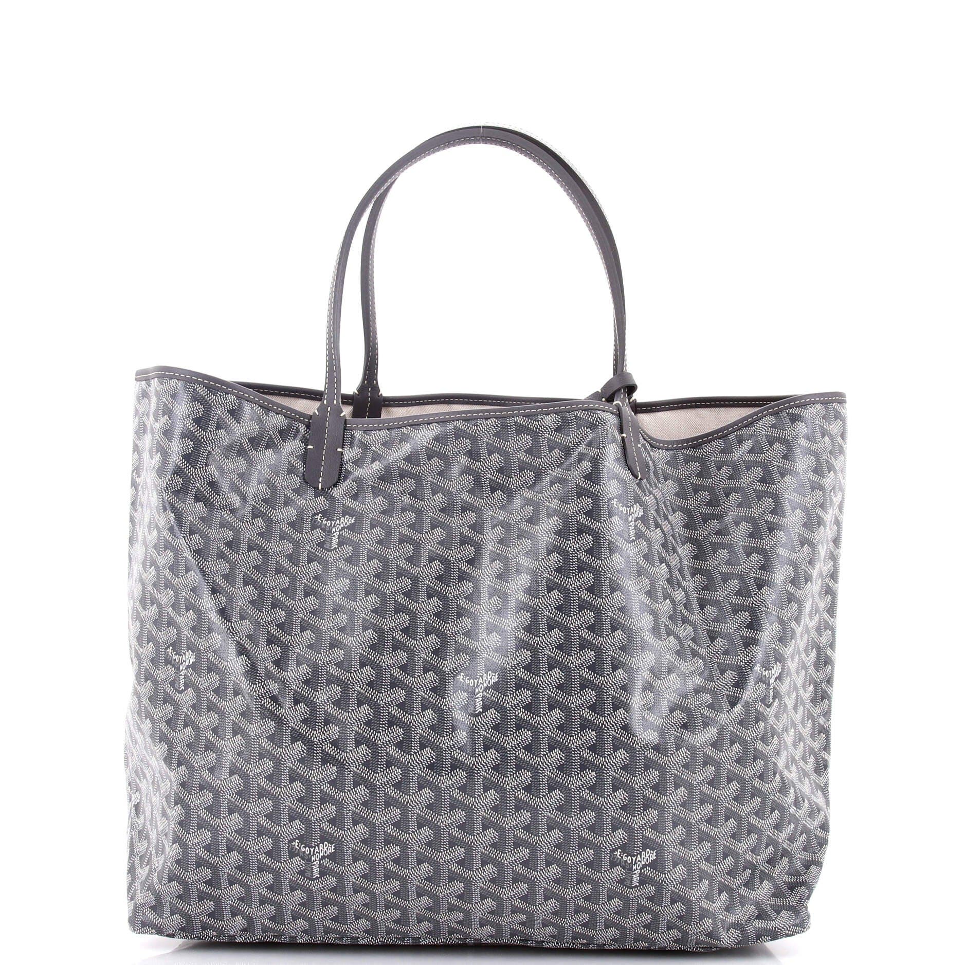 Pre-Owned Goyard Saint Louis Tote Coated Canvas GM, Alternate, color, Gray