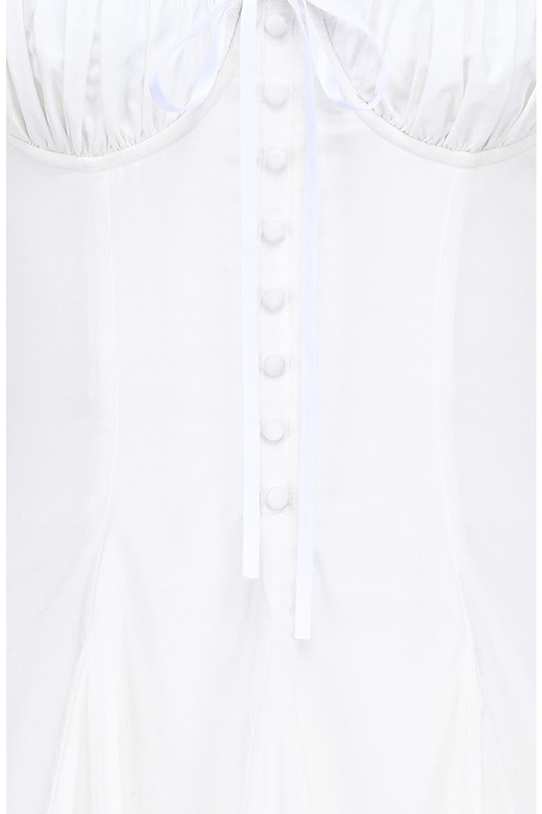 Ellerie Long Sleeve Minidress, Alternate, color, WHITE