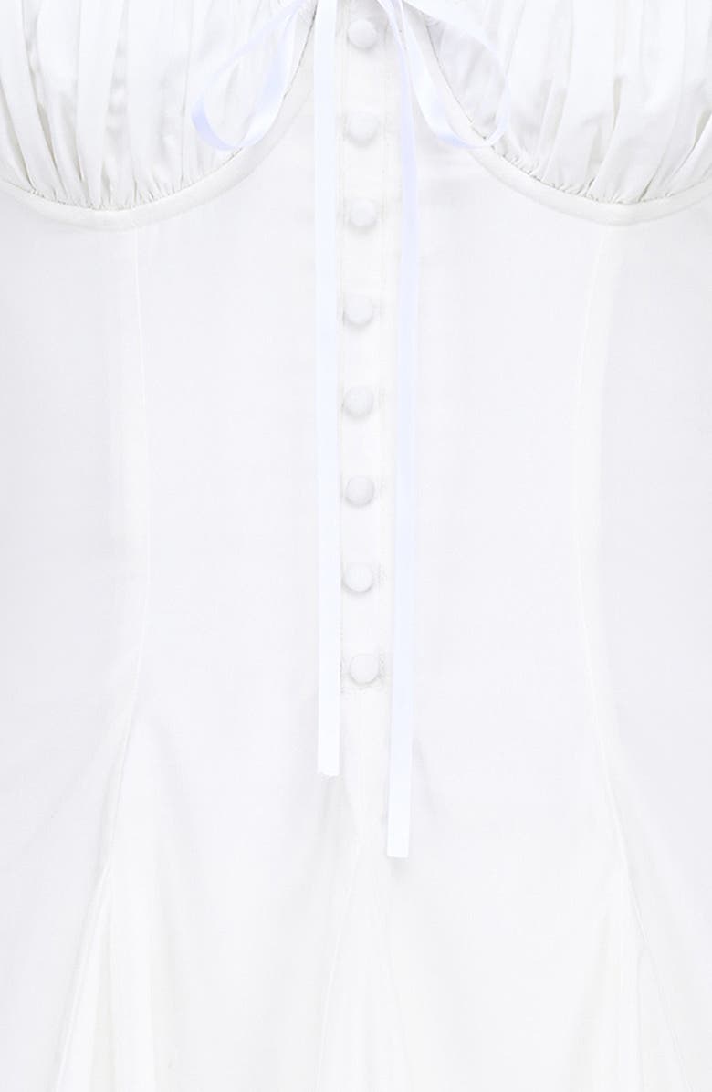 HOUSE OF CB Ellerie Long Sleeve Minidress, Alternate, color, White