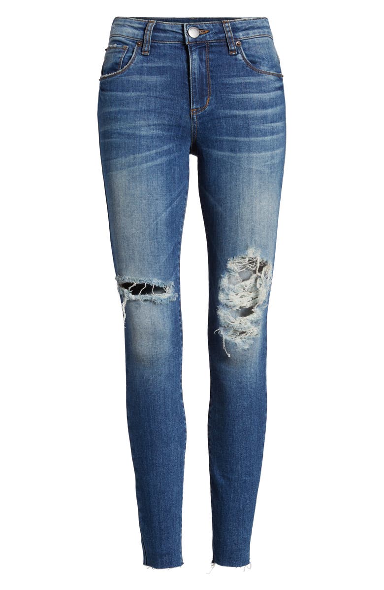 STS Blue Emma Raw Hem Ankle Skinny Jeans, Alternate, color, 