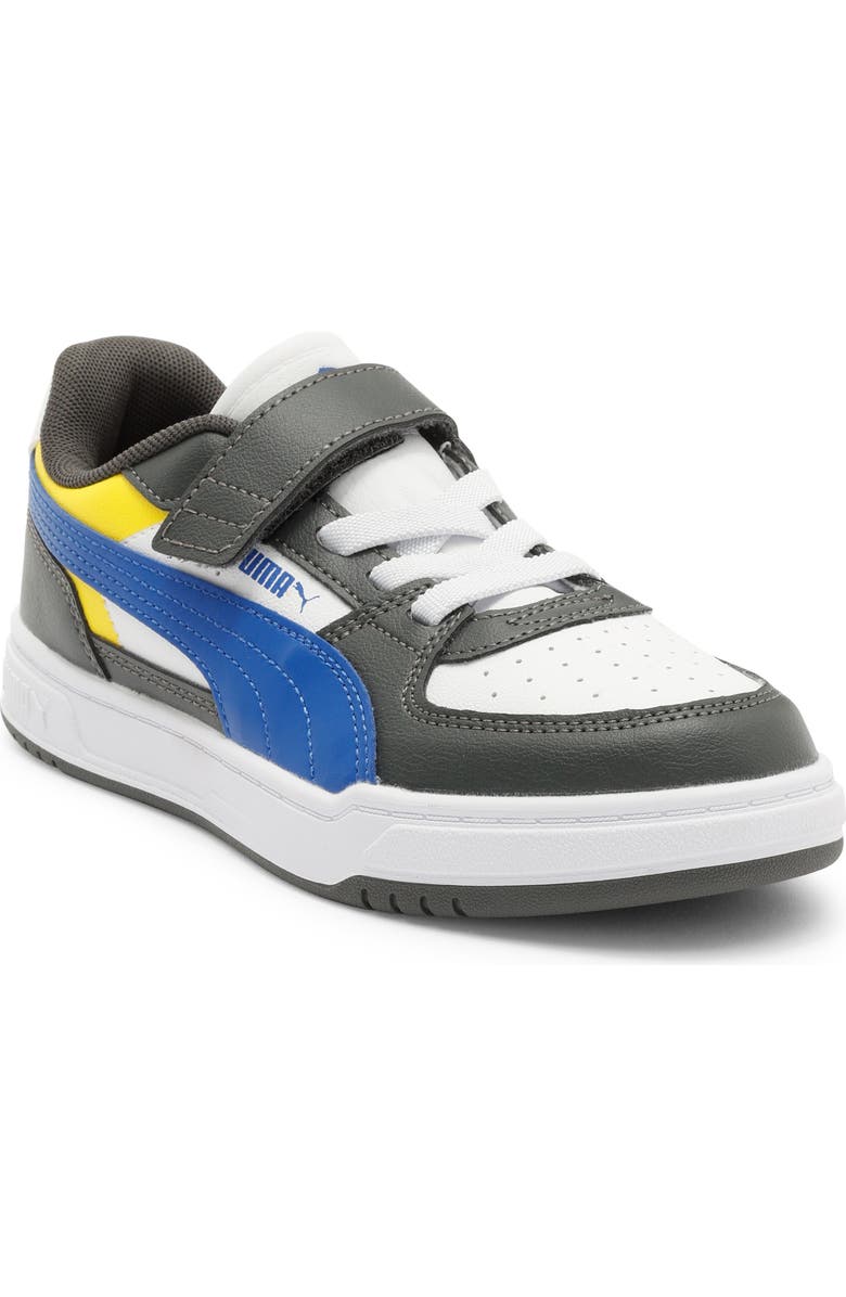 PUMA Kids' Caven III Block AC Sneaker, Main, color, Shadow Gray/ Royal/ White