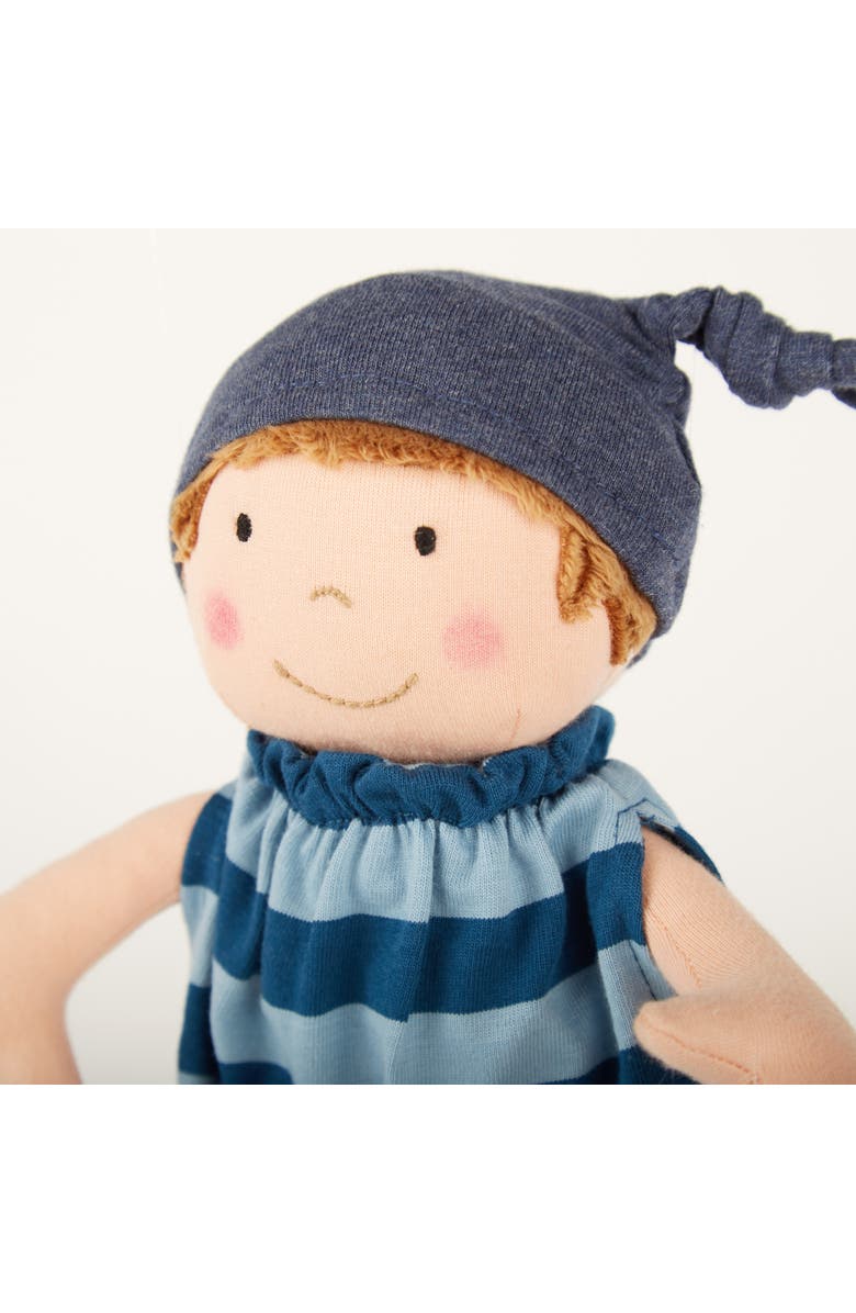 sigikid Plush Doll with Blue Outfit, Alternate, color, Multicolored