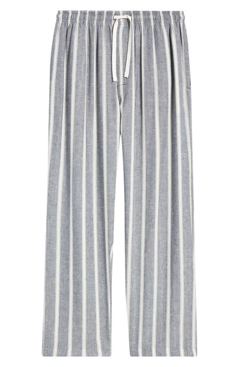 Textured Retreat Woven Cotton Drawstring Pajama Pants