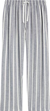Majestic International Textured Retreat Woven Cotton Drawstring Pajama Pants
