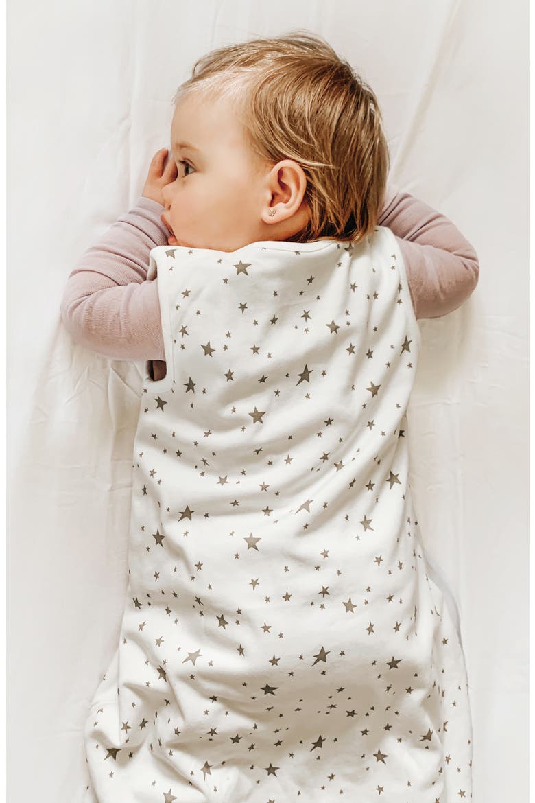 4 Season Organic Cotton & Merino Wool Wearable Blanket, Alternate, color, STARS