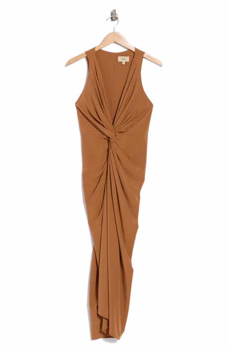 Carla Twist Front Midi Dress
