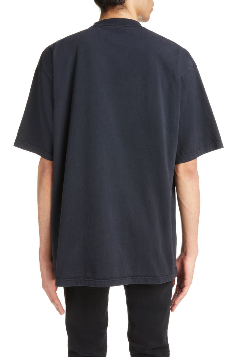 Balenciaga Large Fit Embroidered XXXL Logo T-Shirt, Alternate, color,