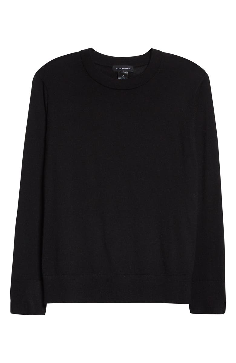 Club Monaco Essential Crewneck Wool Sweater, Alternate, color, 