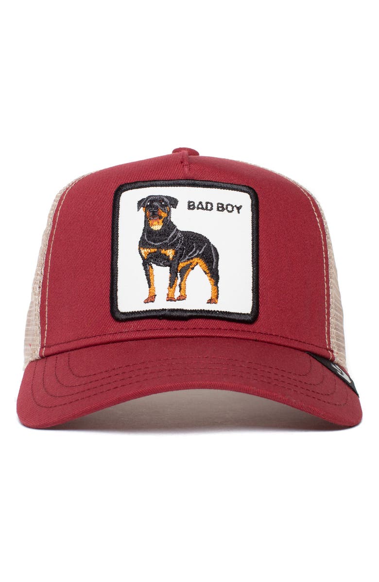 Goorin Bros. The Baddest Boy Trucker Hat, Alternate, color, Scarlet