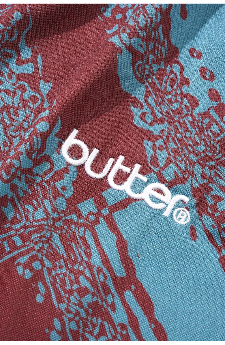 Butter Goods Jazz Logo Soccer Jersey, Alternate, color, Cordovan