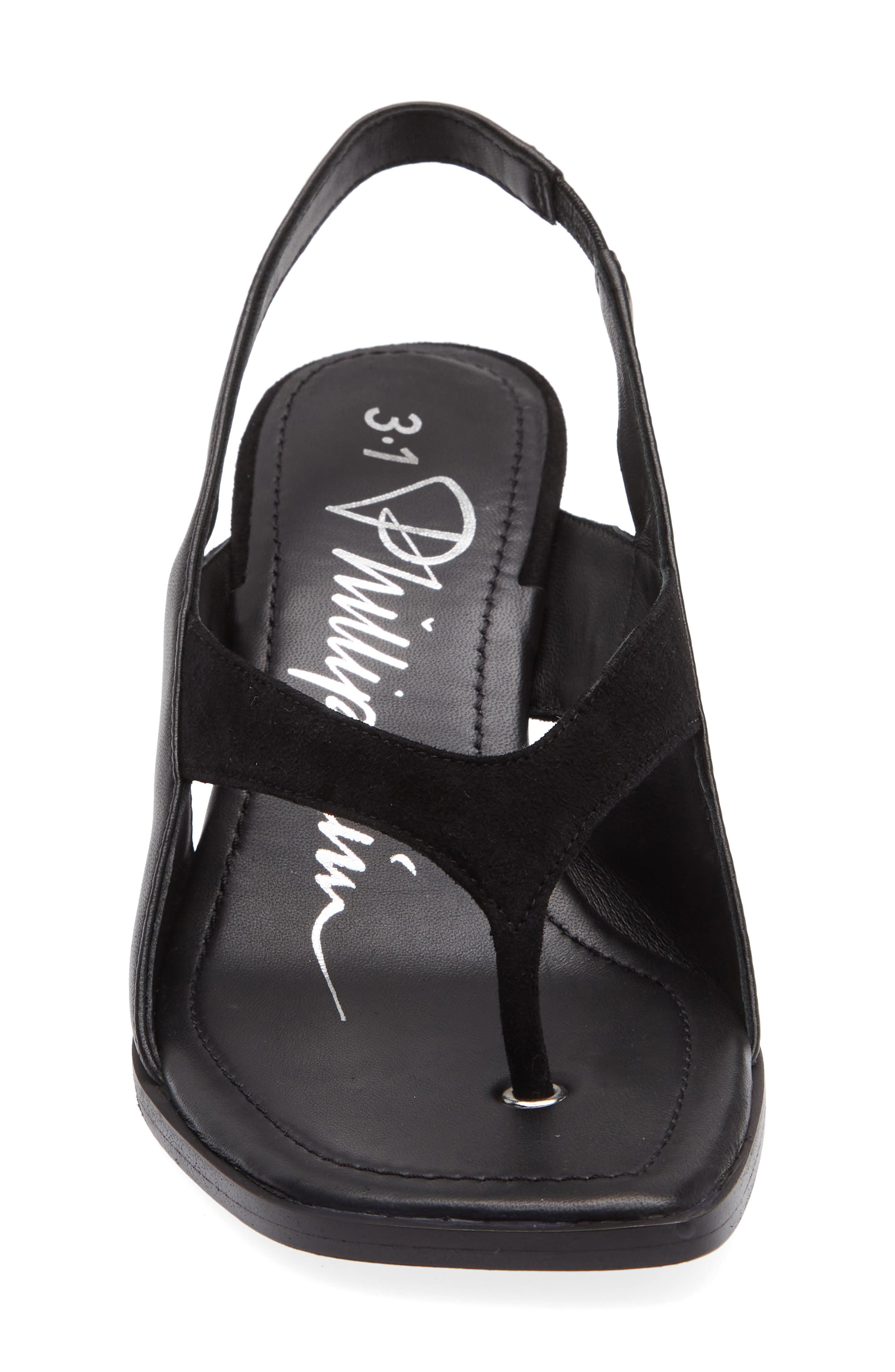 3.1 Phillip Lim Double Strap Sandal, Alternate, color, Black