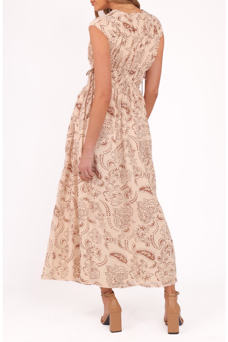 Safira Paisley Floral Maxi Dress, Alternate, color, BROWN PAISLEY