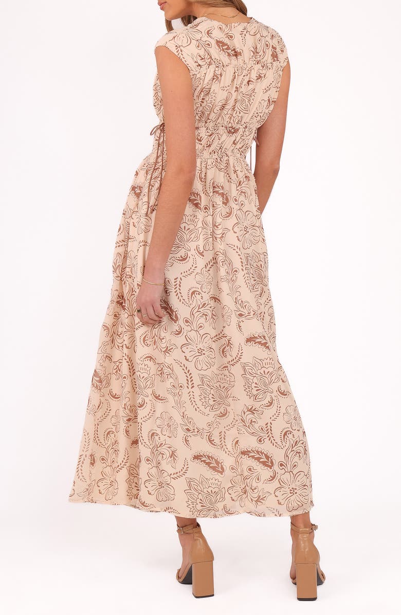 Petal & Pup Safira Paisley Floral Maxi Dress, Alternate, color, Brown Paisley
